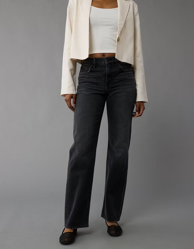 AE Strigid High-Waisted Stovepipe Jean | American Eagle Outfitters (US & CA)
