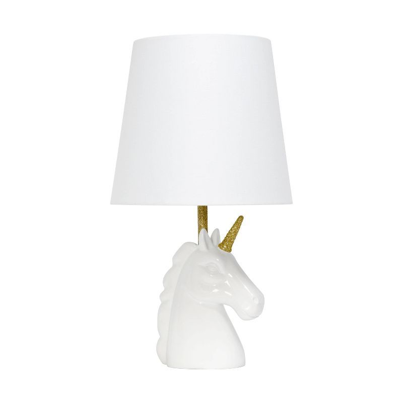 Sparkling and Unicorn Table Lamp White - Simple Designs | Target