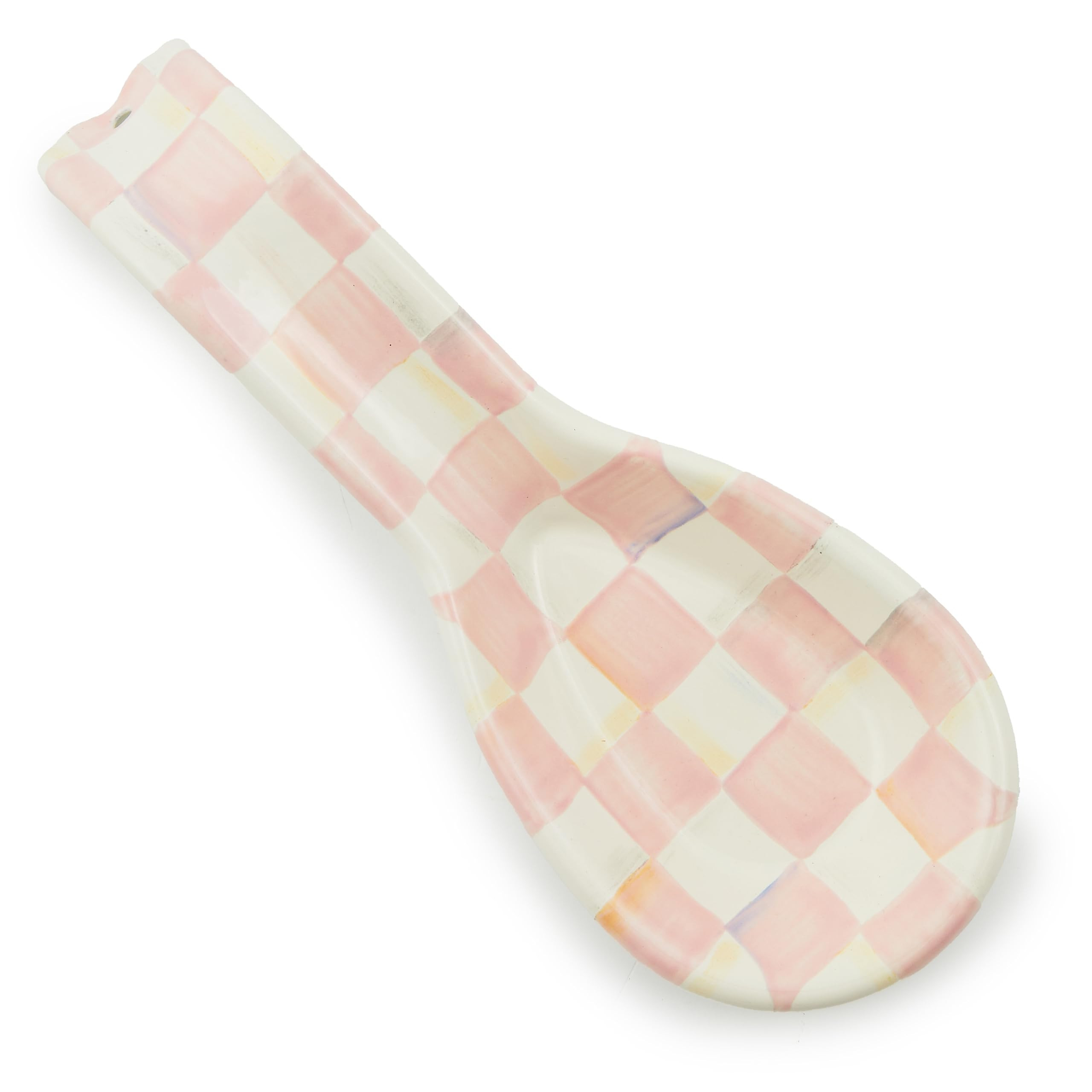MACKENZIE-CHILDS Enamel Spoon Rest, Kitchen Spoon Holder and Utensil Rest for Stovetop, Pink-and-... | Amazon (US)