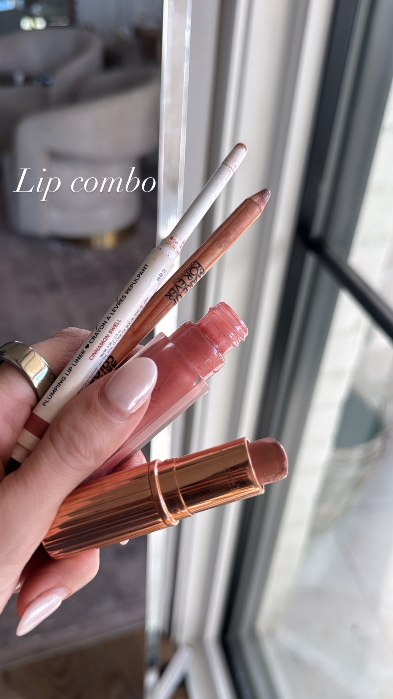 today's lip combo 💄

shades:
MF Liner- limitless brown
TF Liner- big truffle
Lipstick- Kim kw 
Lip gloss- fenty fussy 

 @sephora #sephorapartner

#LTKBeauty