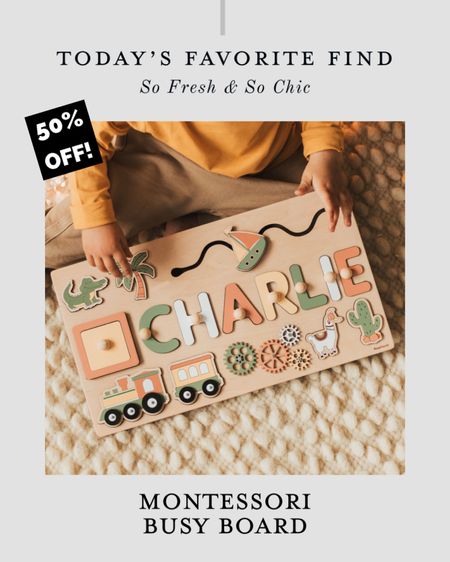 Toys for toddlers and preschoolers! Best of Etsy Montessori toys sale.
-
Busy board - toddler toy - preschooler toy - sale toys - wooden toys - modern design toys - aesthetic toys for kids - rainbow stacker toy - abacus toy - pastel toys - personalized name puzzle toy - custom puzzle toy for kids 

#LTKGiftGuide #LTKsalealert #LTKkids