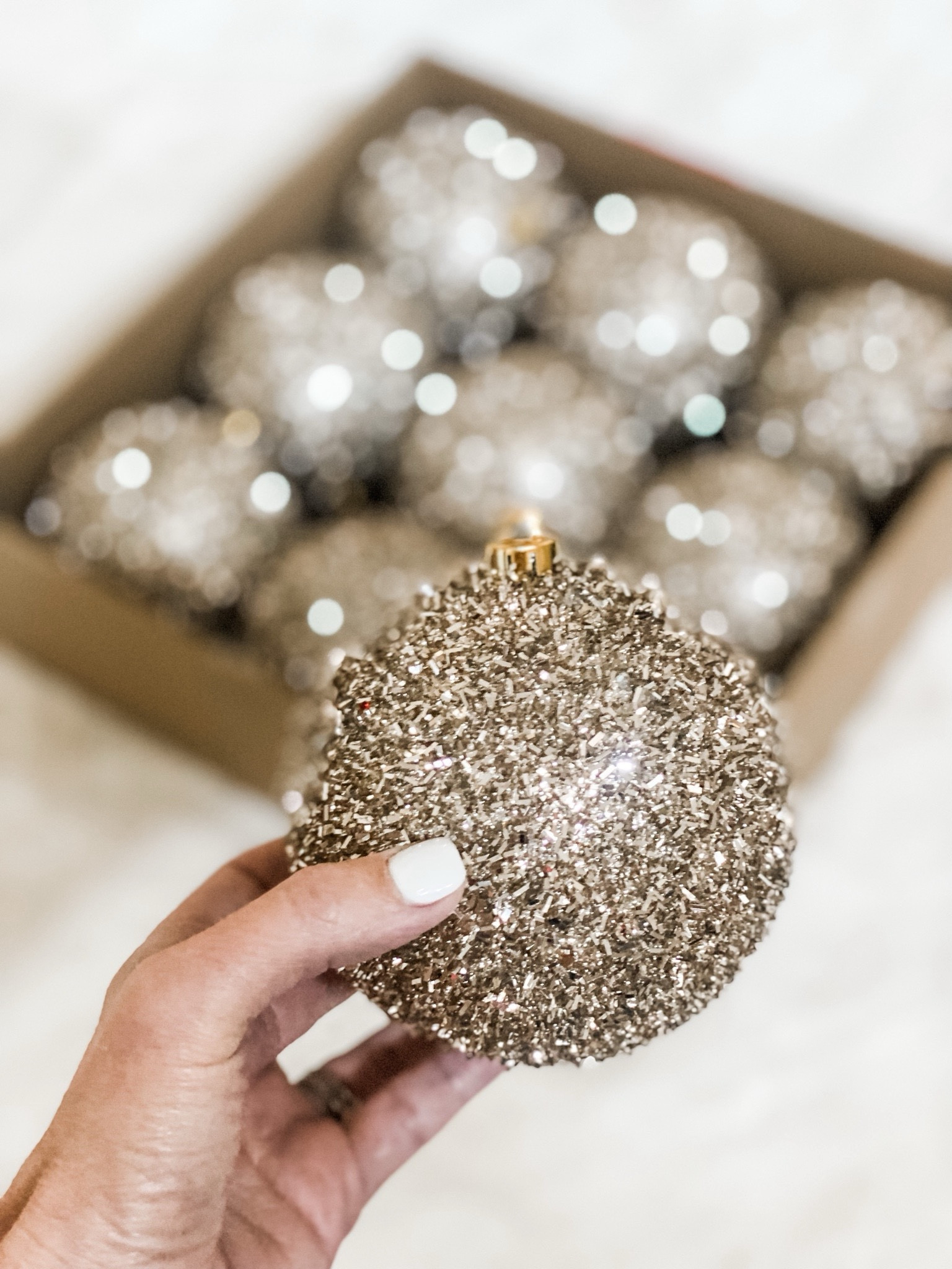 Such a great price on these tinsel ball ornaments that sell out every year!!  

#LTKHoliday #LTKSeasonal #LTKHome