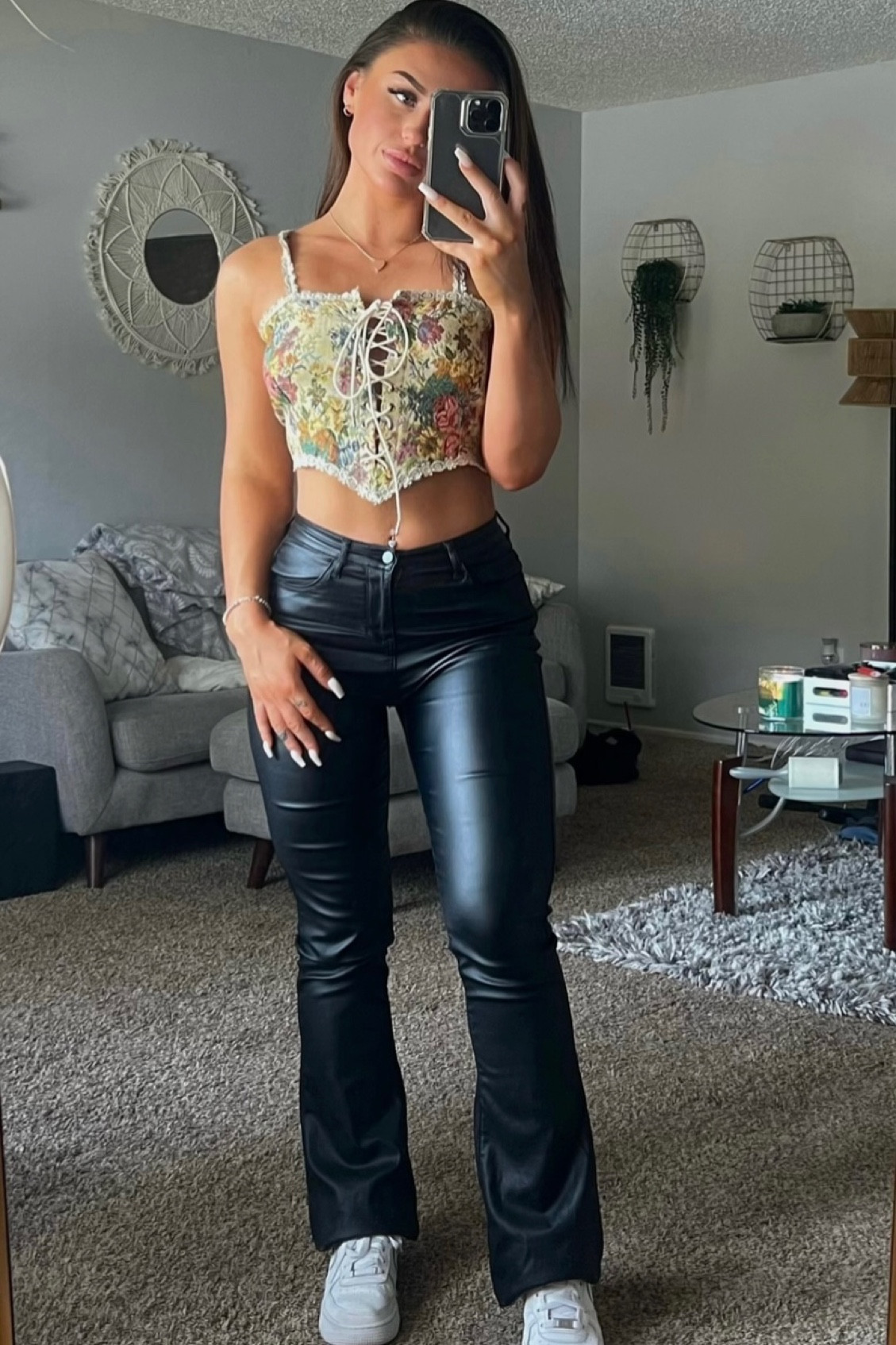 cute leather pants moment & a lace up top ✨

#LTKhome #LTKstyletip #LTKU