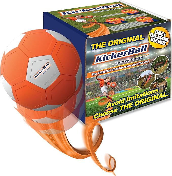 Kickerball - Curve and Swerve Soccer Ball/Football Toy - Kick Like The Pros, Great Gift for Boys ... | Amazon (US)