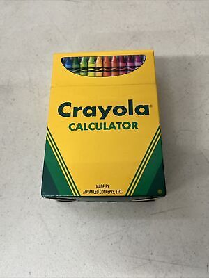 Vintage 1994 Crayola Calculator Advanced Concept  Math Fun Crayons NOT WORKING!  | eBay | eBay US