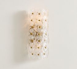Nicolette Glass Floral Sconce (15") | Pottery Barn (US)