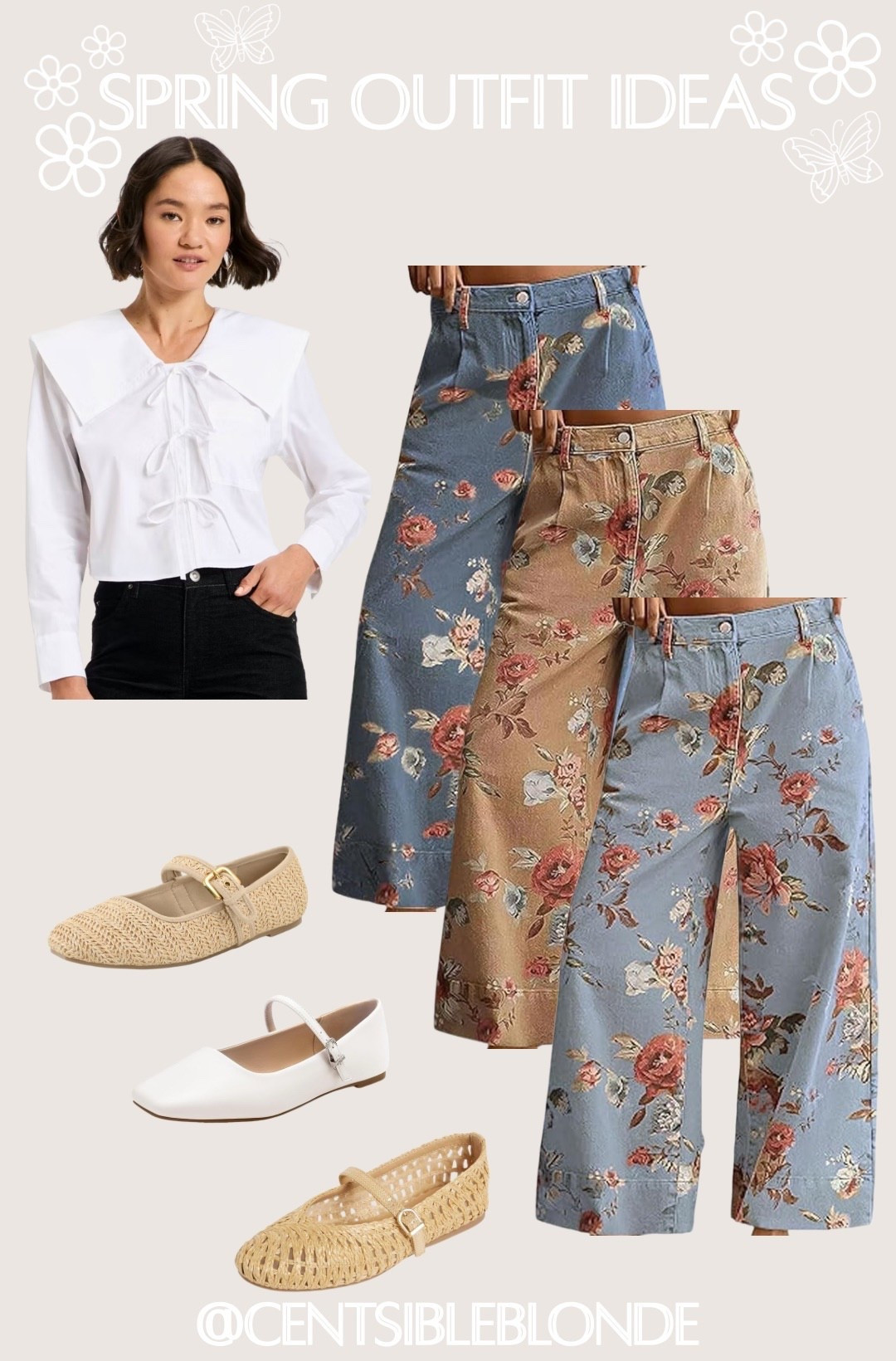 Floral jeans, flower jeans, Mary Jane flats, Maryjanes, work flats, spring outfit, spring style, straw flats, woven flats, Amazon jeans, midsize style, petite style, petite top, petite jeans 

#LTKPetite #LTKootd #LTKMidsize