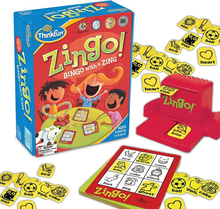 ThinkFun Zingo Bingo Preschool Game Age 4 and Up Board Games | Amazon (US)