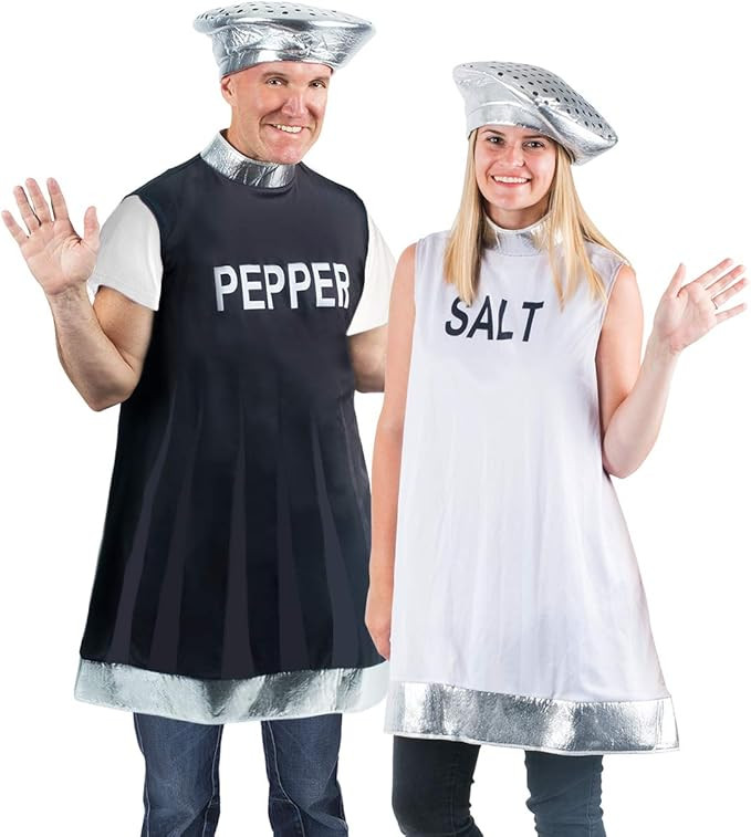 Amazon.com: Tigerdoe Couples Costumes Halloween - Salt and Pepper Costume - Funny Costumes - Hall... | Amazon (US)
