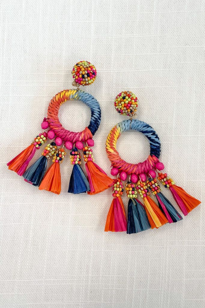Bold Love Multi-colored Tassel Earrings | The Mint Julep Boutique
