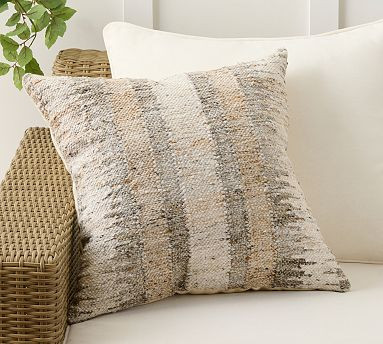 Lefferts Woven Outdoor Pillow | Pottery Barn (US)