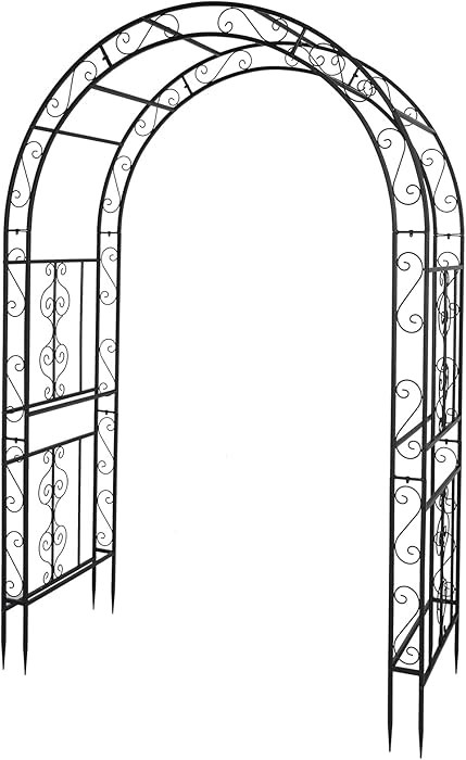 VINGLI Garden Arbor, Arch Archway for Wedding Ceremony Party, Steel Garden Trellis for Plant Clim... | Amazon (US)