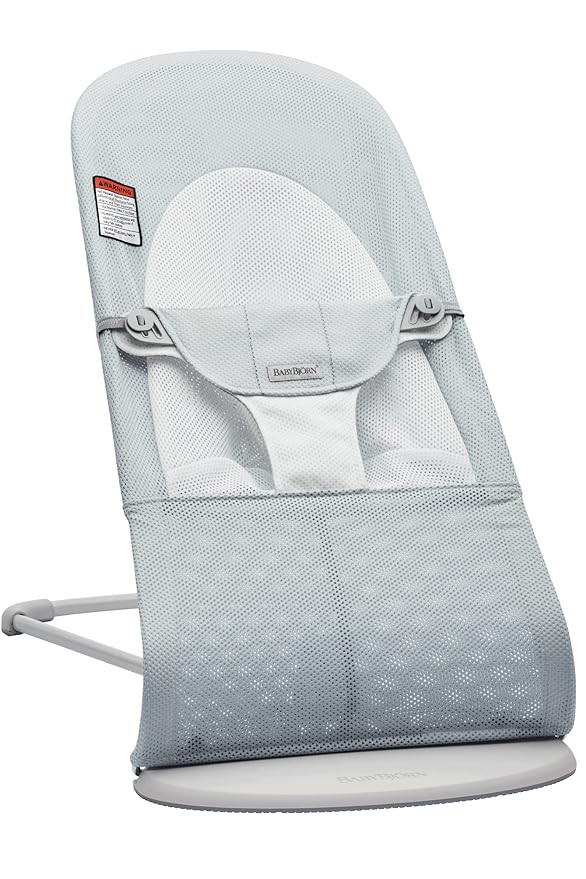 BabyBjörn Bouncer Balance Soft, Mesh, Silver/White | Amazon (US)