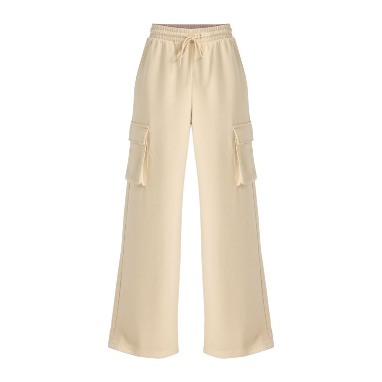 Scoop Women's Ultimate ScubaKnit Wide Leg Cargo Pants, Sizes XS-XXL - Walmart.com | Walmart (US)