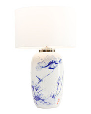 30in Lotus Ceramic Table Lamp | Marshalls