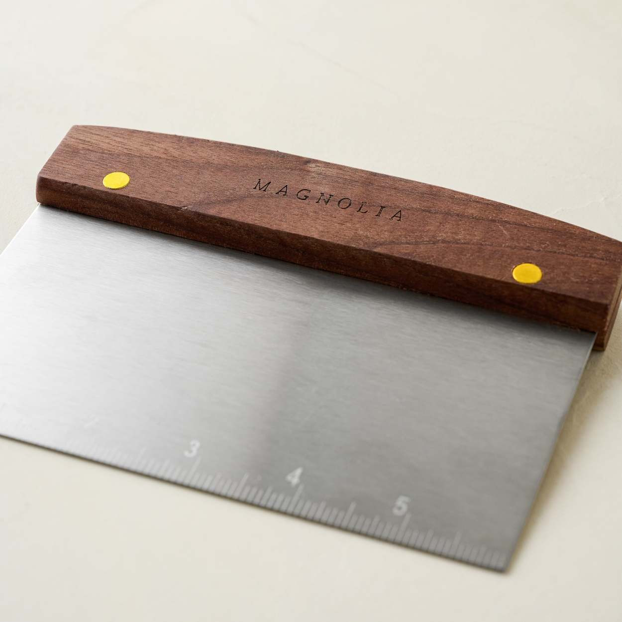 Gristmill Collection Bench Scraper with Walnut Handle | Magnolia