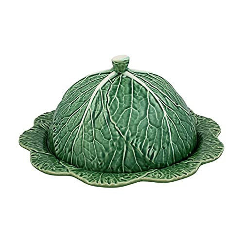 Bordallo Pinheiro Green Cabbage Earthenware Round Cheese Tray | Amazon (US)
