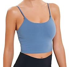 Lemedy Women Padded Sports Bra Fitness Workout Running Shirts Yoga Tank Top | Amazon (US)