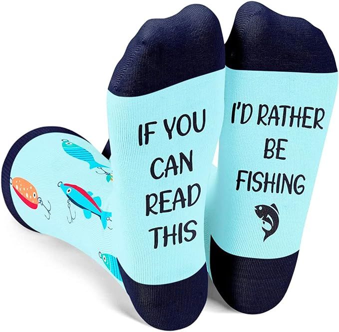 Zmart Funny Lifting Fishing Baseball Chess Socks, Novelty Gifts For Golfer Reader Football Lover | Amazon (US)