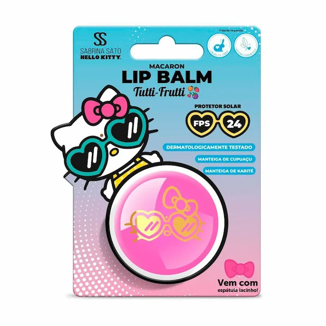 Lip Balm Macaron Sabrina Sato x Hello Kitty Tutti-Frutti FPS 24 8g | Drogasil BR
