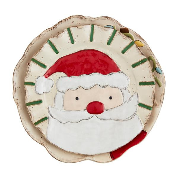 Santa & Reindeer Platter Set | Mud Pie