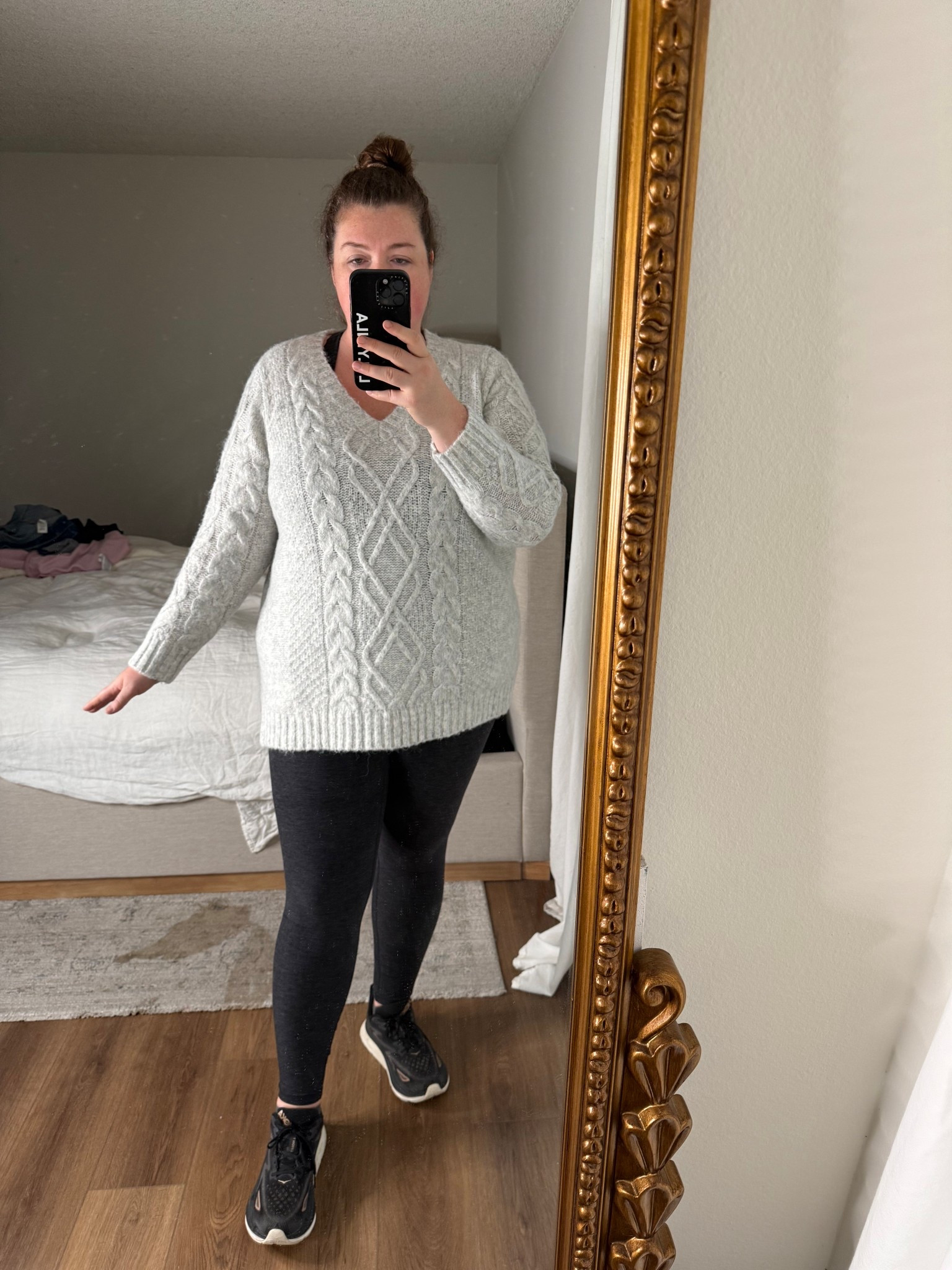 cozy travel outfit idea, leggings with sweater #LTKHoliday #LTKFindsUnder50

#LTKPlusSize