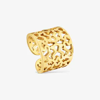 Gold-colored steel Open ring TOUS Kaos | TOUS USA