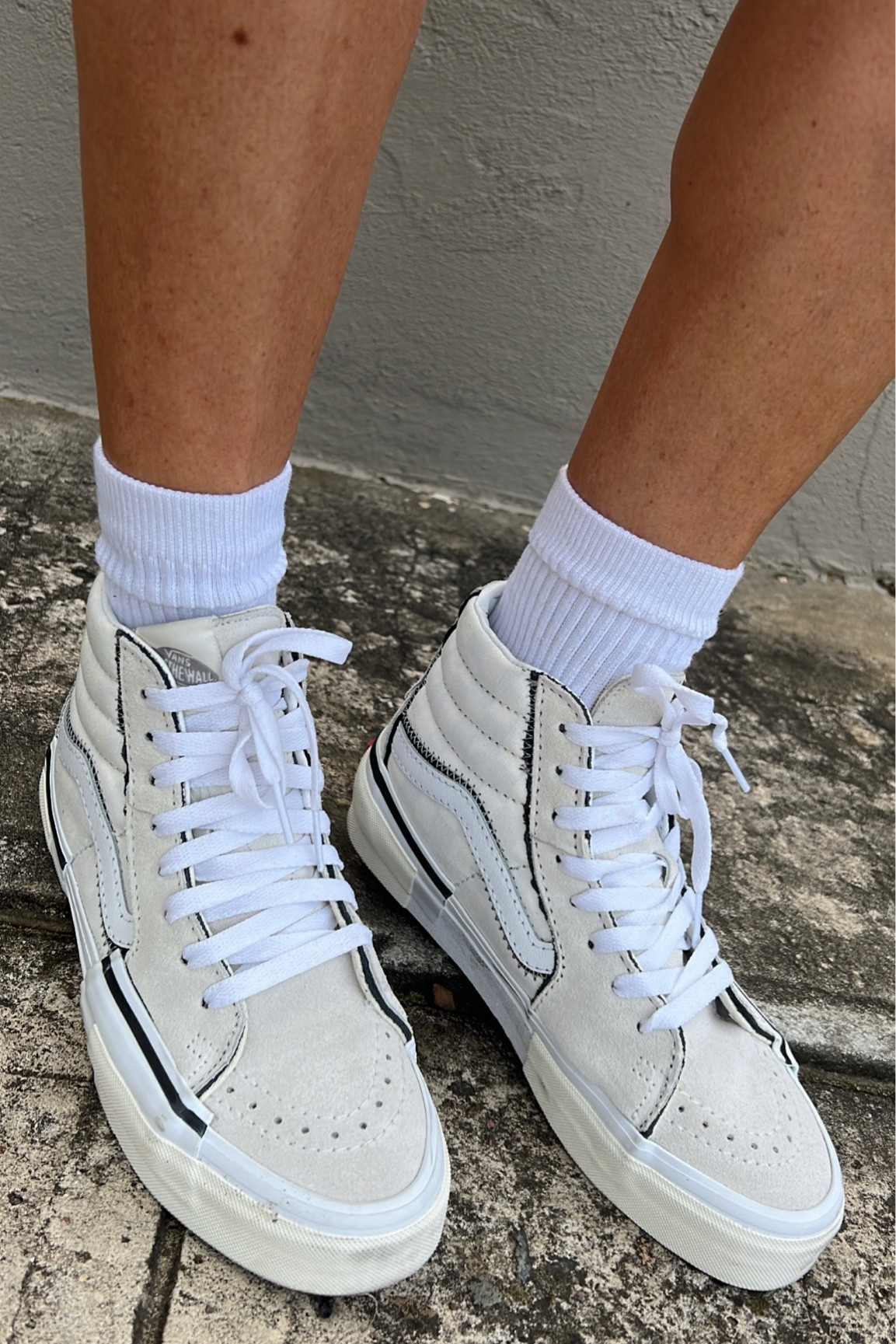 Shop Vans Sk8-Hi Reconstruct White curated on LTK