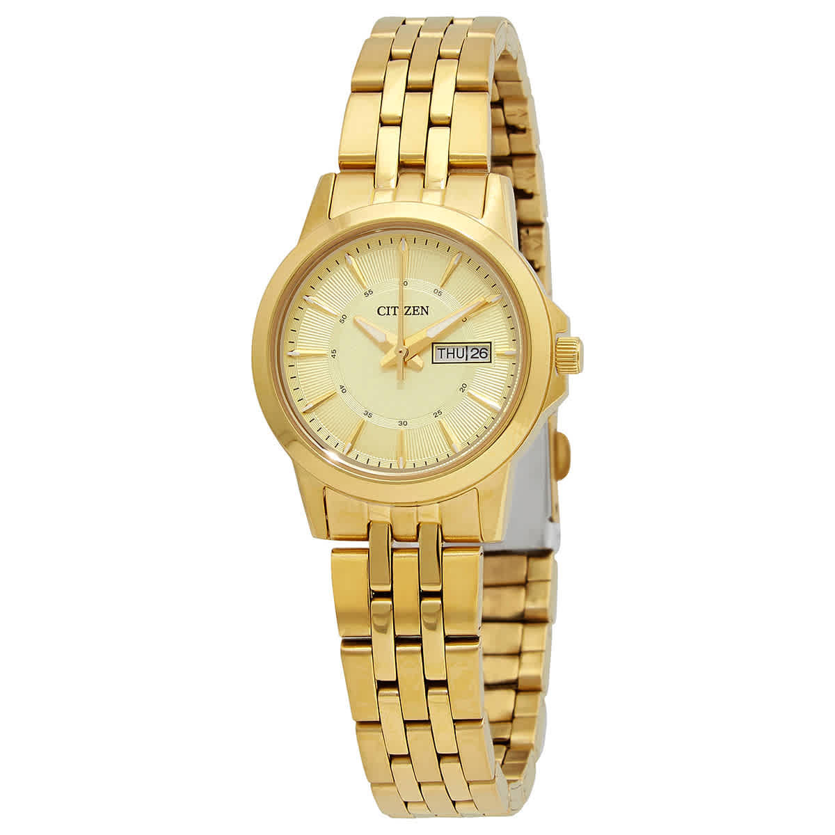 Citizen Quartz Gold Dial Yellow Gold-tone Ladies Watch EQ0603-59P | Jomashop.com & JomaDeals.com