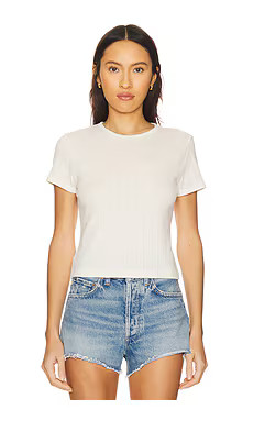 Rails Muse Pointelle Tee in Ivory from Revolve.com | Revolve Clothing (Global)