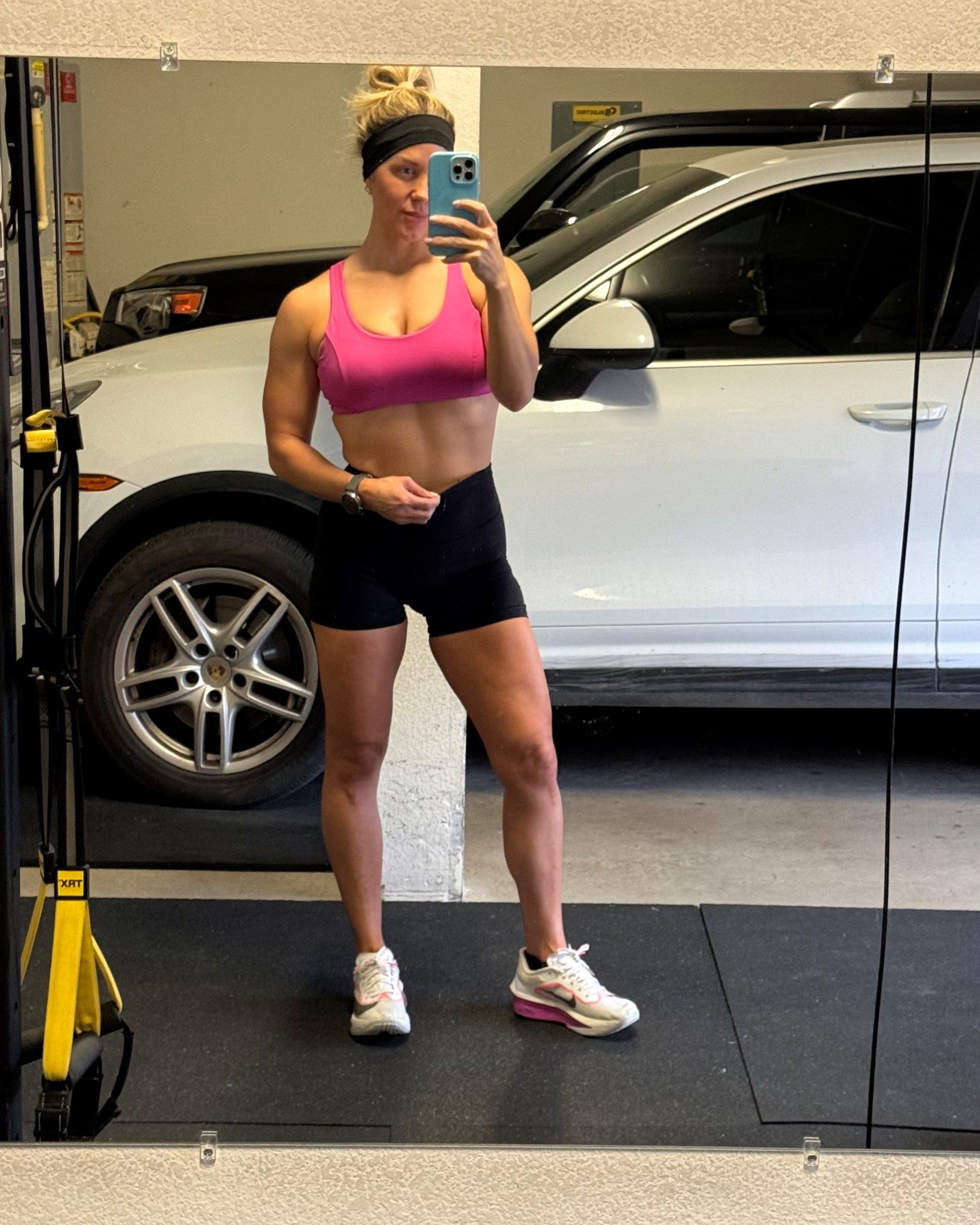 Amazon workout wear! Wearing s in sports bra and M in shorts. Sized up 1/2 size in Nike running shoes. Love these headbands from Amazon - super cute and affordable! 

#LTKSaleAlert #LTKfitnessgoals #LTKActive