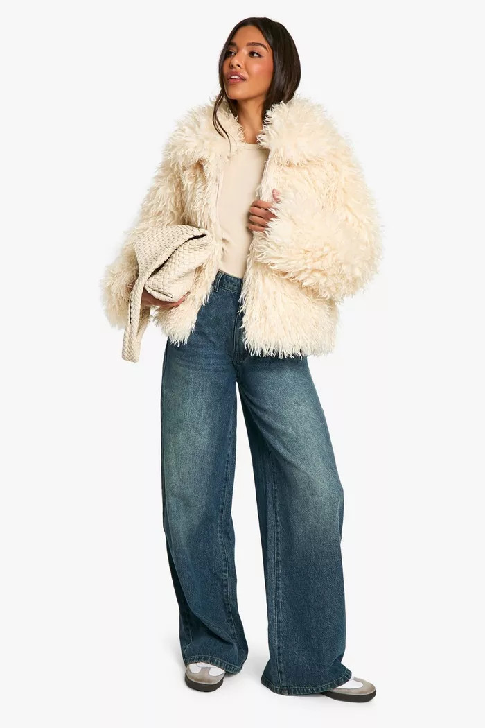 Shaggy Faux Fur Coat | boohoo (US & Canada)