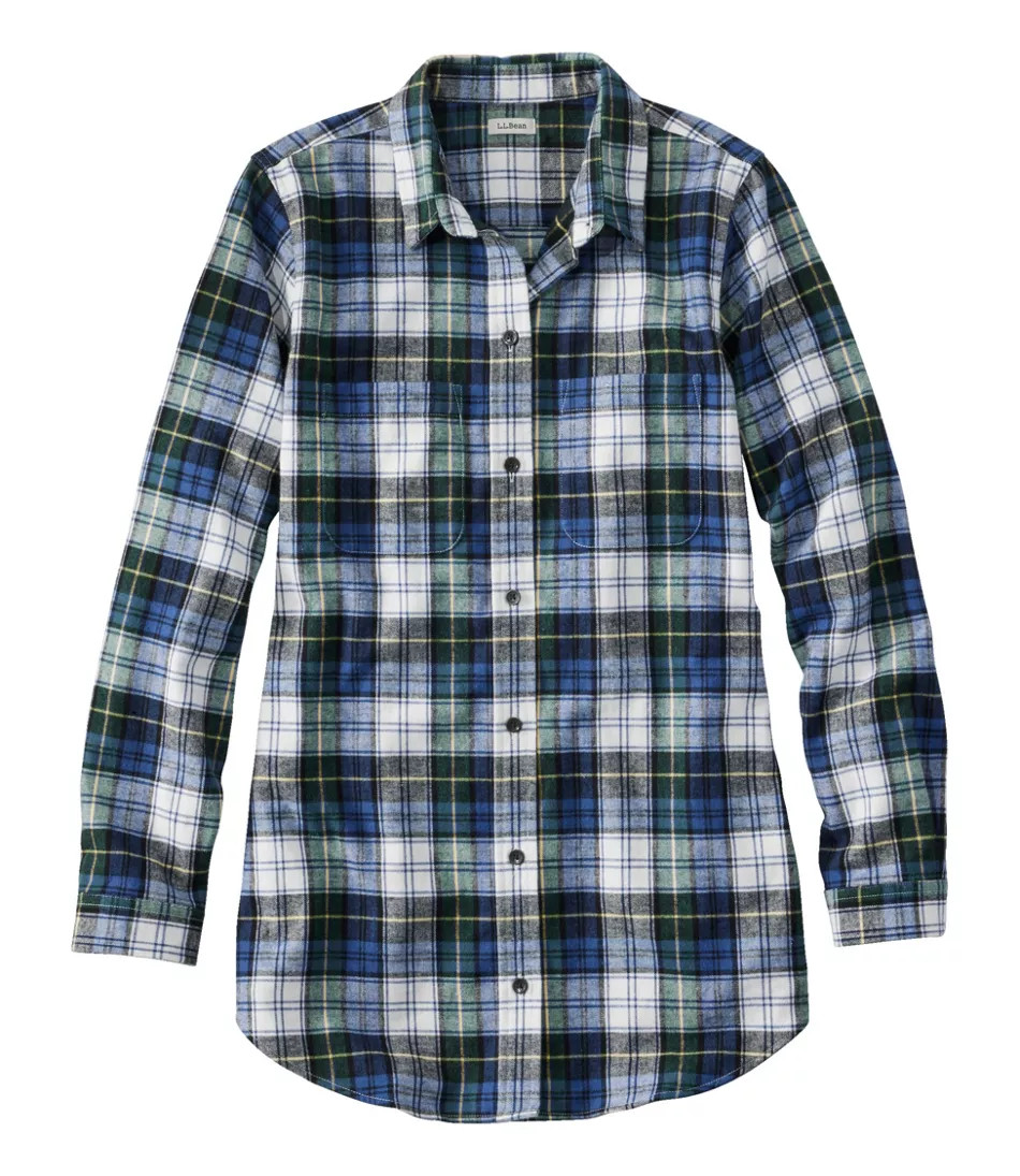 Women's Scotch Plaid Flannel Shirt, Tunic | L.L. Bean