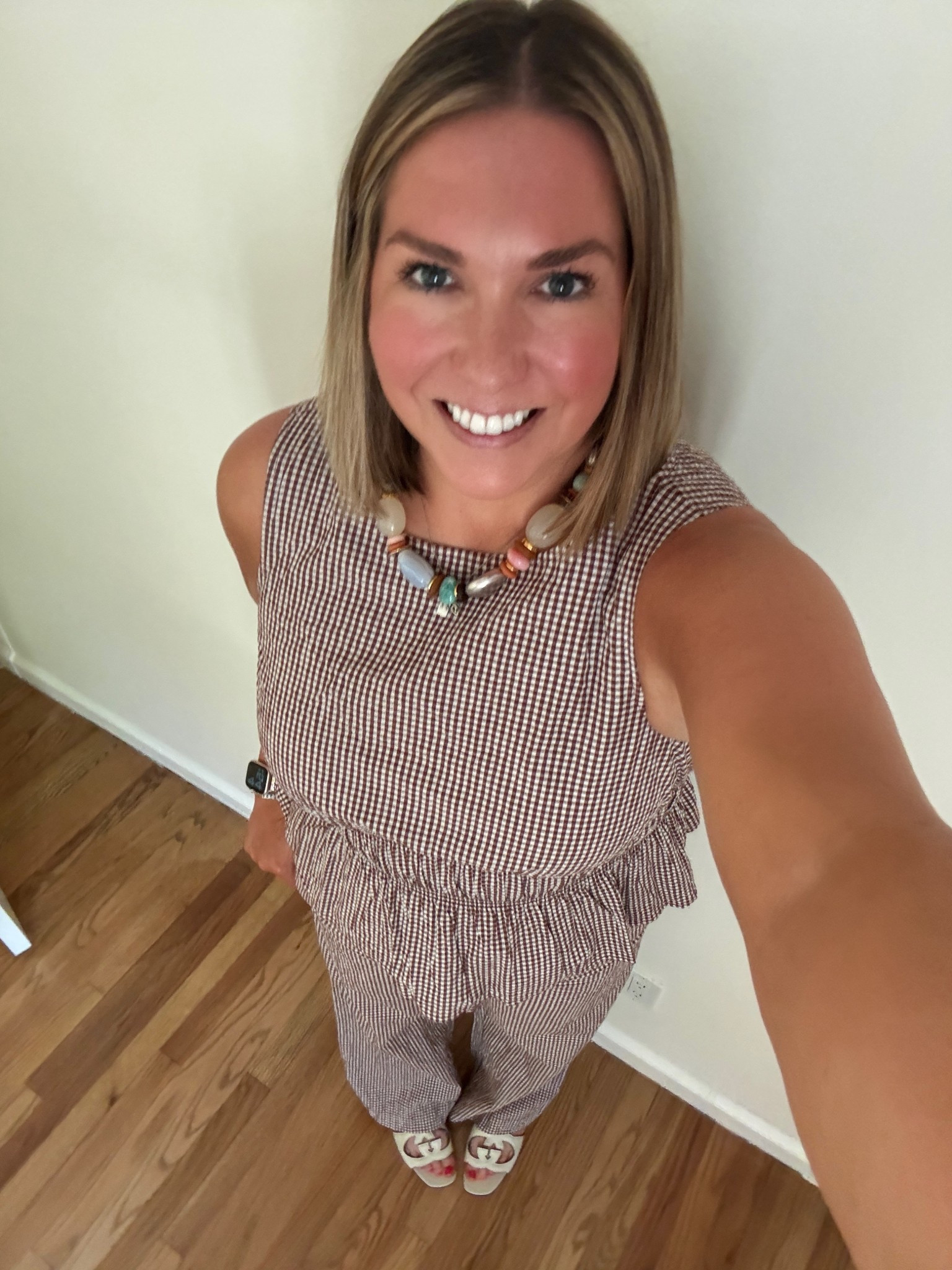 Changed into this super cute gingham set for the rehearsal dinner tonight. The amount of compliments I got on this set was wild. No one could believe it was from Target! It was perfect for warm spring weather in the south and honestly fun to wear. I paired it with a fun beaded necklace for some color. This outfit will definitely be in my rotation  

#LTKTravel #LTKootd #LTKWedding