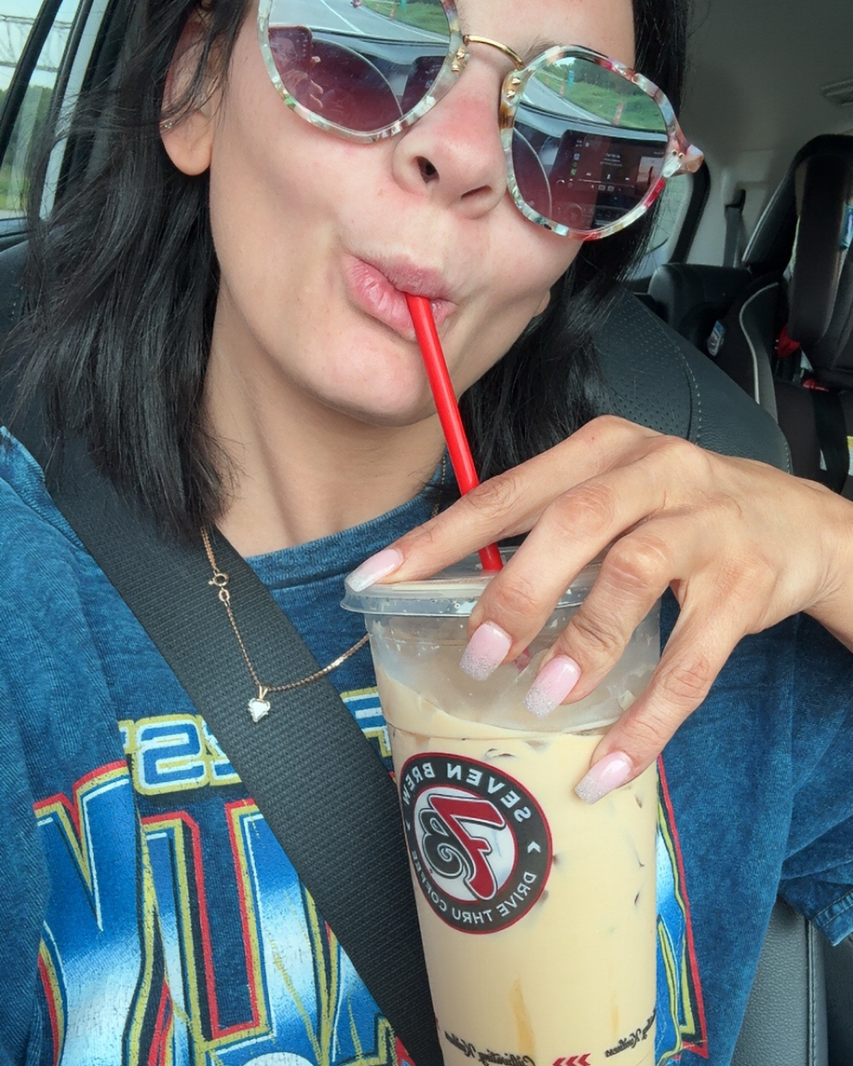 My FAVORITE things 
- coffee 
- my Boston x NY T-shirt 
- my Krewe sunglasses!

#LTKPetite #LTKBeauty #LTKStyleTip