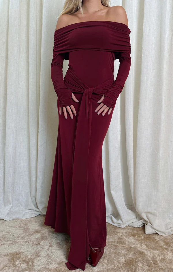 Vanessa Maxi Dress ~ Cabernet Red | Show Me Your Mumu