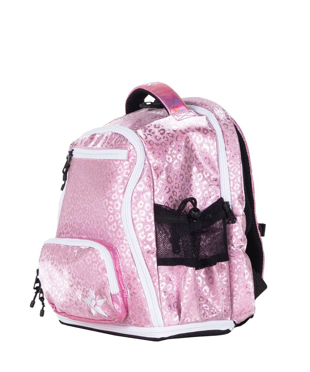 Pink Leopard Rebel Baby Dream Bag with White Zipper | Rebel Athletic