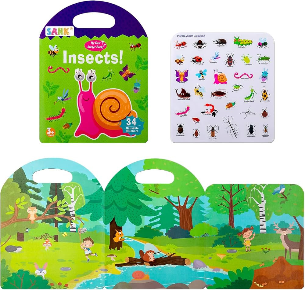 Sank Portable Jelly Quiet Book, Toddler Busy Book, 6 Themes Preschool Learning Activities Quiet B... | Amazon (US)