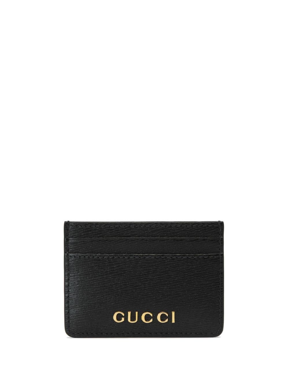 Gucci logo-lettering Card Holder - Farfetch | Farfetch Global