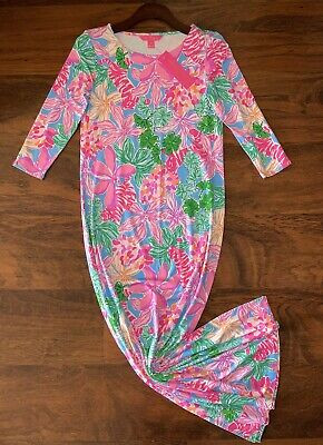Lilly Pulitzer SMALL Tigers Lair MORGANN MAXI DRESS Straight Fit 3/4 Sleeve NWT | eBay US