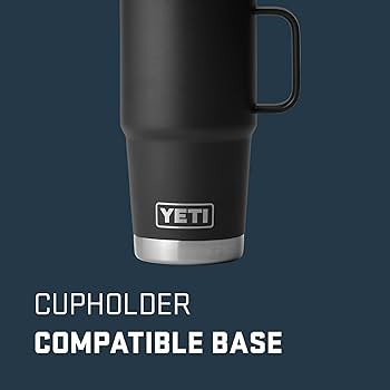 YETI Rambler 20 oz Travel Mug, Stainless Steel, Vacuum Insulated with Stronghold Lid, Black | Amazon (US)