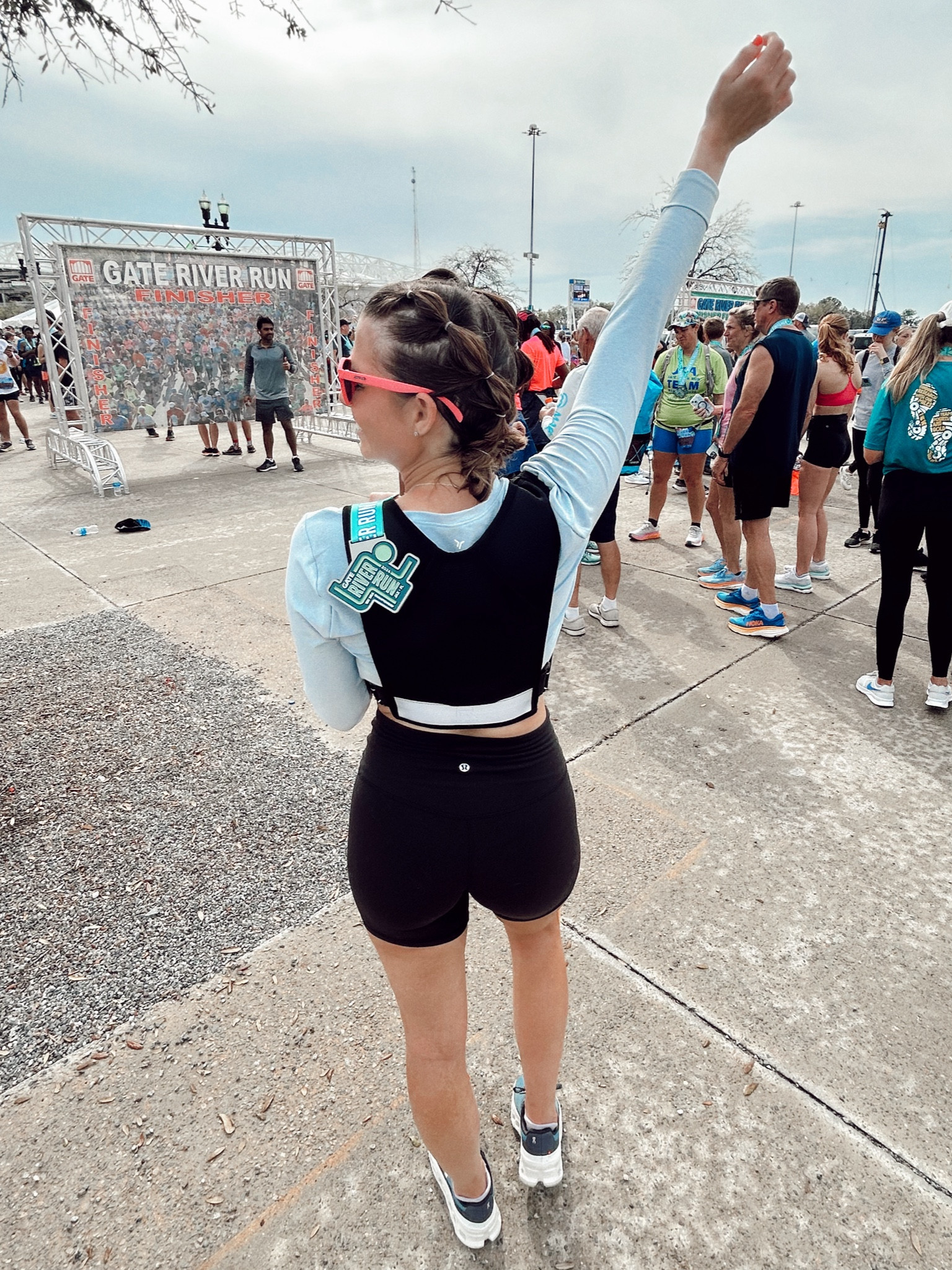 Gate River Run 2024 - complete 🩵 Tagging all my running essentials including my favorite bike shorts from lululemon + running vest!!

#LTKfindsunder100 #LTKfitness #LTKsalealert