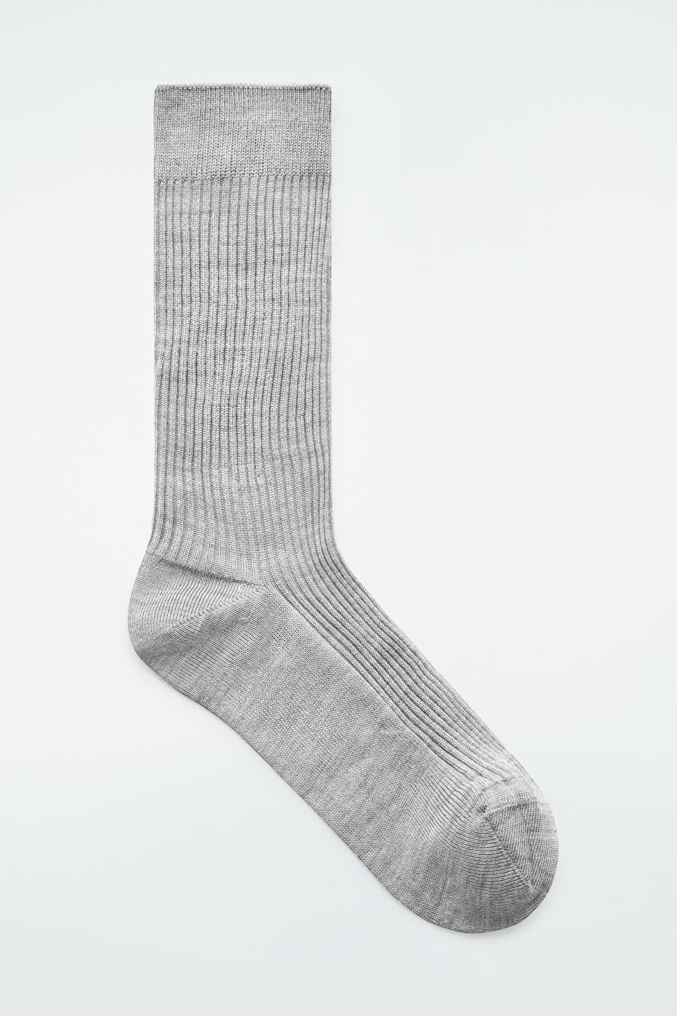 RIBBED SILK SOCKS - GREY - COS | COS (EU)