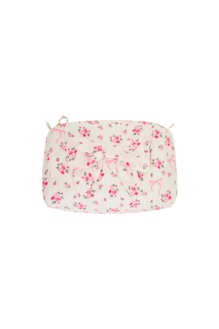 Octavia Rose & Bow Cosmetic Bag | LoveShackFancy