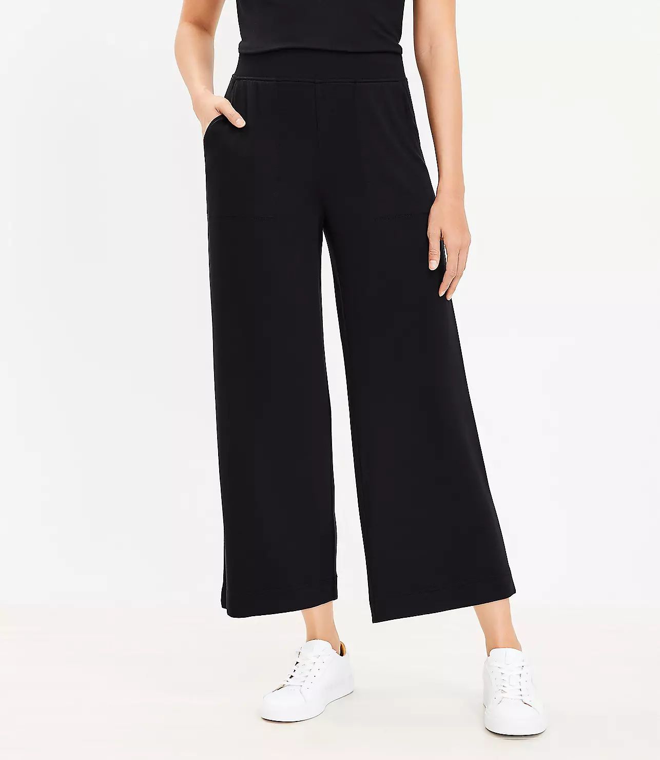 Lou & Grey Signaturesoft Wide Leg Crop Pants | LOFT