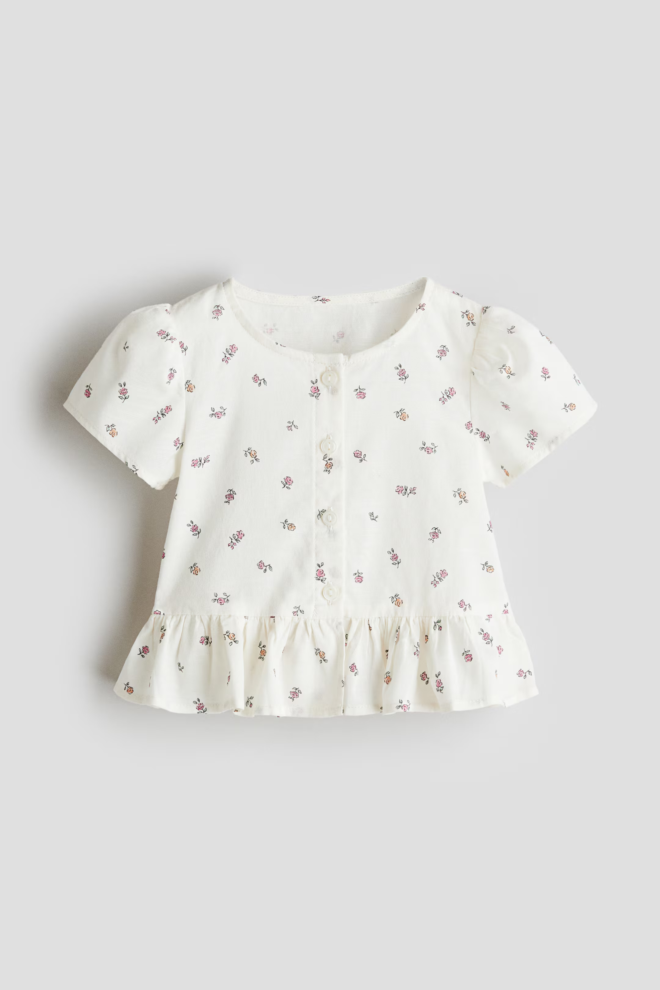Short-Sleeved Cotton Blouse | H&M (US + CA)