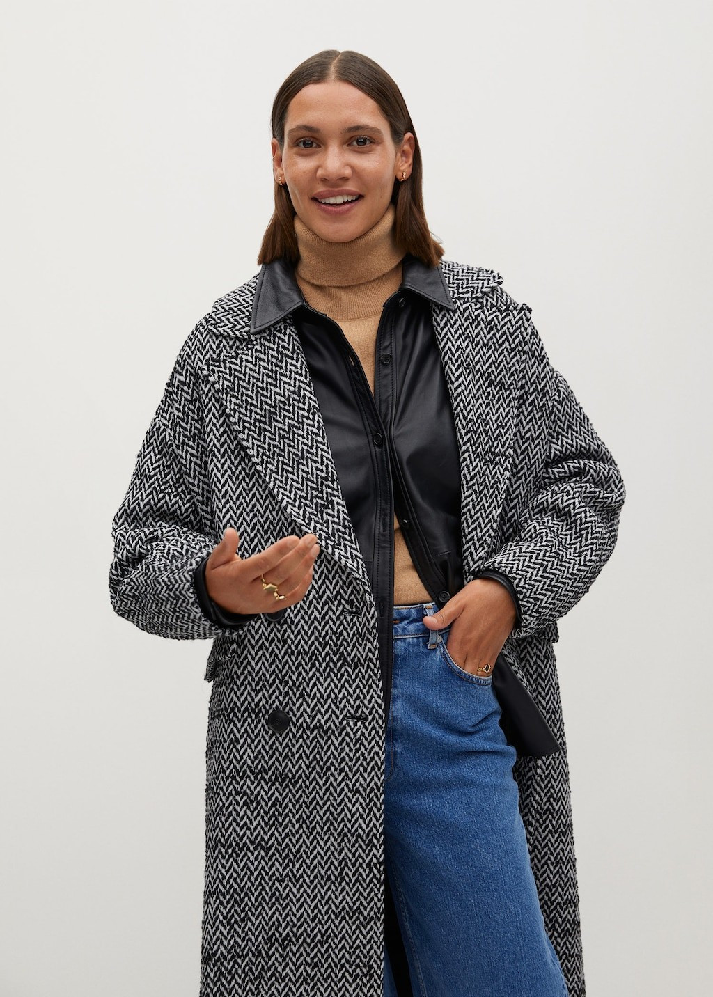 Oversized wrap coat | MANGO (US)