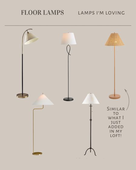 A few floor lamps I’m loving at multiple price points! 

#LTKhome