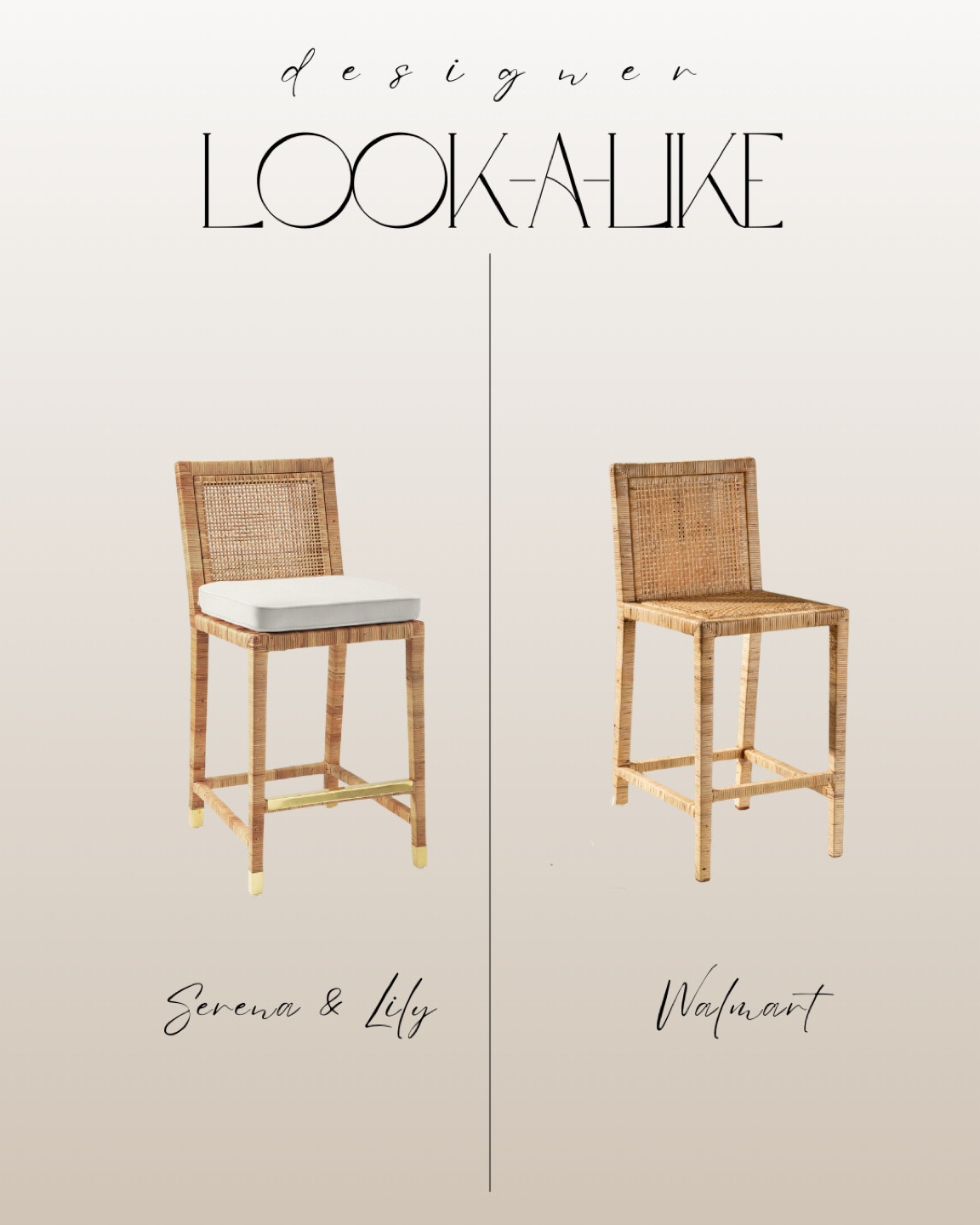 Counter stool dupe, Serena and Lily stool dupe, barstool 

#LTKhome