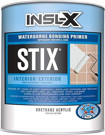 INSL-X SXA11009A-04 Stix Acrylic Waterborne Bonding Primer, 1 Quart, White | Amazon (US)